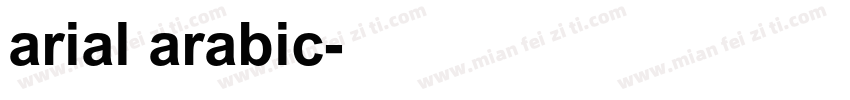 arial arabic字体转换